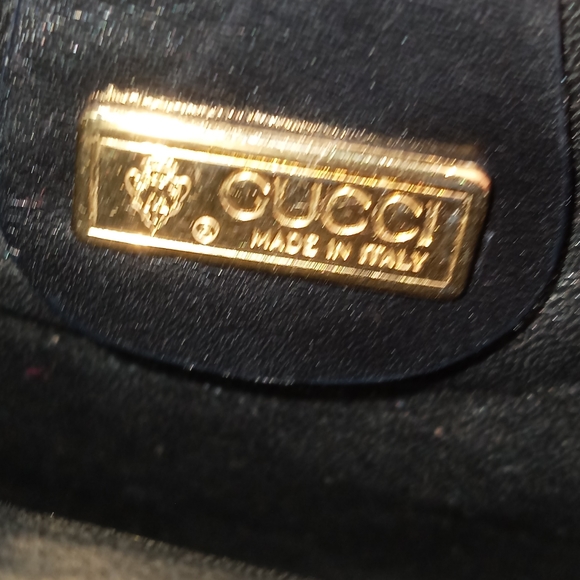 Gucci Bags Authentic Vintage Gucci Black Leather Flap Crossbody Bag